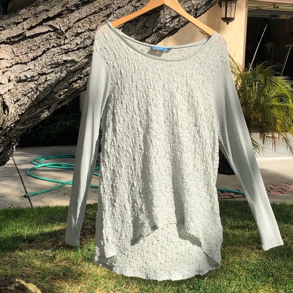 NWOT GREY simply Vera Wang long sleeve shirt - Picture 2 of 8